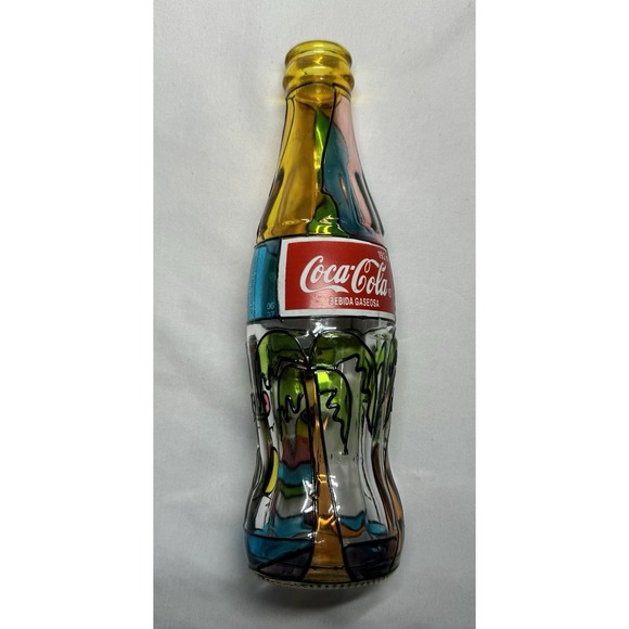 Vintage‎ Coca-Cola Bottle 1995 Stained Glass from Puerto Rico Collection - Picture 6 of 11